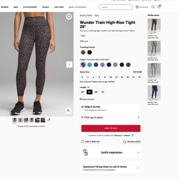 Lululemon Wunder Under Leggings - Picture 6 of 6